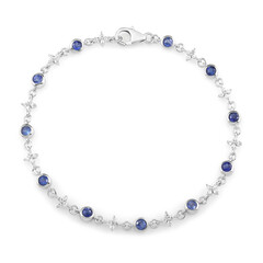 Nepalesischer Kyanit-Silberarmband