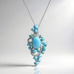 Collana in argento con Larimar