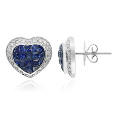Gouden oorbellen met blauwe saffieren (Nara Jewelry)