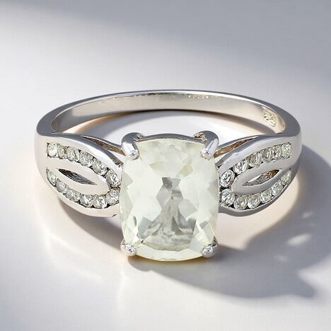 Bague en argent et Orthose
