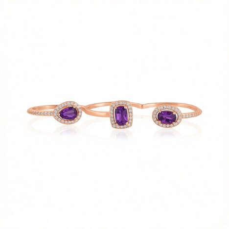 Siberian Amethyst Silver Ring (de Melo Essence)
