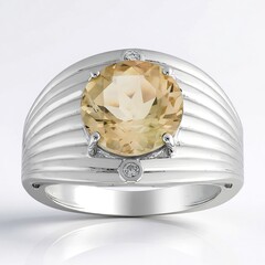 Anello in argento con Pietra del Sole dell'Oregon