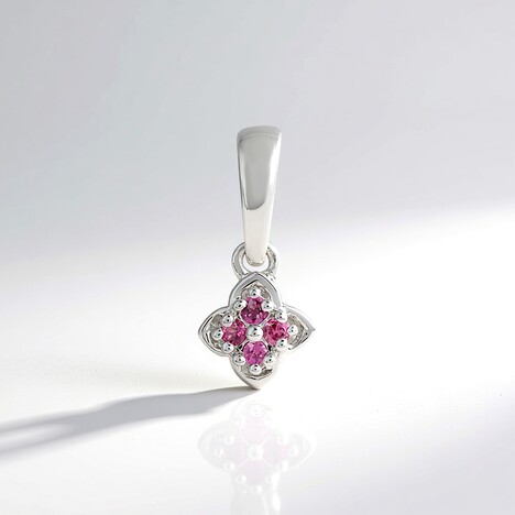 Ciondolo in argento con Rodolite