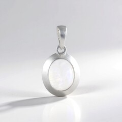 Ciondolo in argento con Pietra di Luna Arcobaleno (MONOSONO COLLECTION)