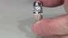 Zilveren ring met een Braziliaanse Aquamarijn