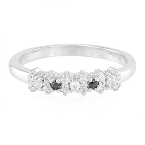 Weißer Saphir-Silberring