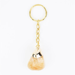 Accesorio en acero inoxidable con Citrino