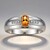 Anello in argento con Topazio Tepetate