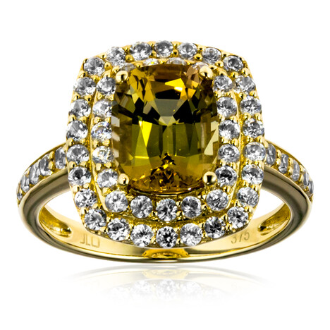 Anello in oro con Tanzanite (non riscaldata)