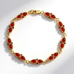 Bracciale in argento con Corniola