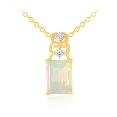 Collana in argento con Opale di Welo