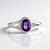 Anello in argento con Ametista del Marocco