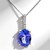 Collana in oro con Tanzanite AAA