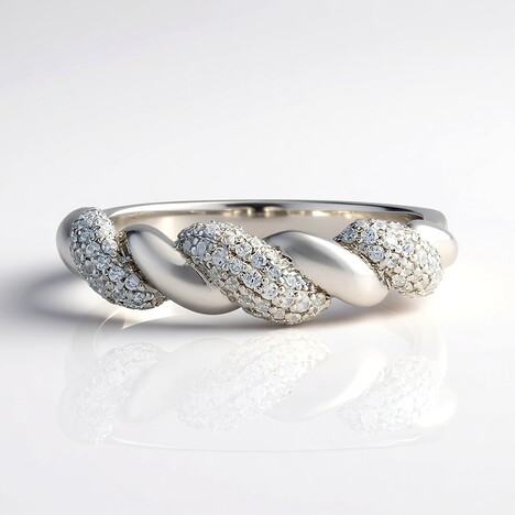 Anello in argento con Zircone