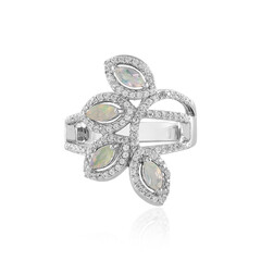 Anello in argento con Opale di Welo