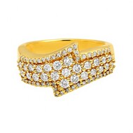 Anello in oro con Diamante SI1 (G) (Annette)