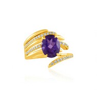 Sibirischer Amethyst-Silberring (de Melo Essence)