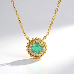 Collana in argento con Smeraldo Colombiano (de Melo Essence)