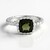 Anello in argento con Moldavite