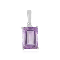 Pendentif en argent et Améthyste Rose de France