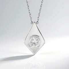 Collier en argent et Zircon (de Melo Essence)