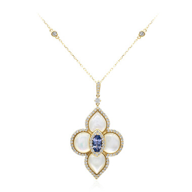 14K AAA Tanzanite Gold Necklace (CIRARI)