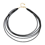 Collana in argento con Spinello Nero