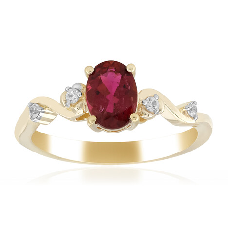 Anello in oro con Rubellite Brasiliana AAA
