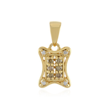 Ciondolo in argento con Diamante Champagne I3