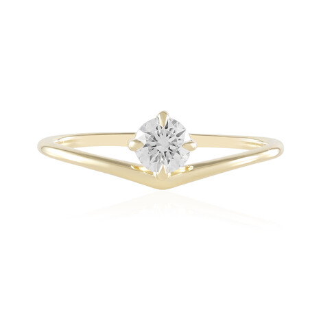 Anello in oro con Diamante IF (G) (de Melo Gold)