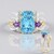 Anello in oro con Topazio Blu Svizzero (SUHANA)