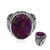 Anello in argento con Turchese Kingman Mohave Porpora (Art of Nature)