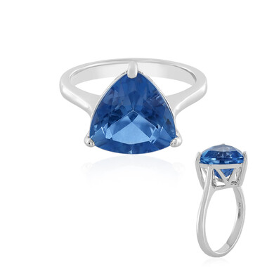 Anillo en plata con Fluorita de color cambiante