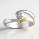 Anello in argento con Diamante I1 (G) (Annette)