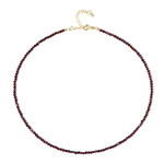 Collier en argent et Grenat du Mozambique