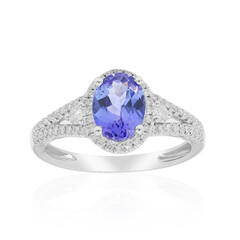 Bague en or et Tanzanite AAA