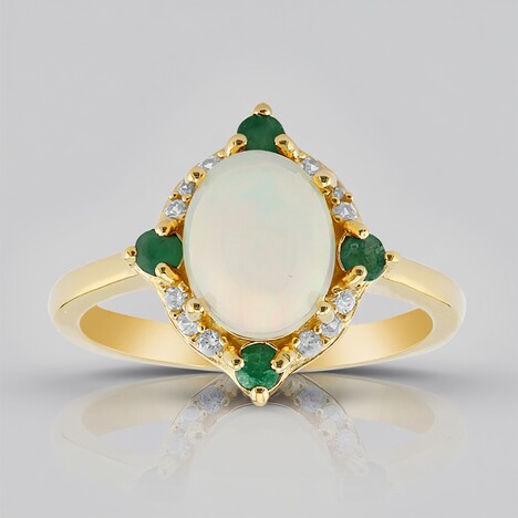 Anello in argento con Opale di Welo