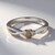 Anello in argento con Diamante Champagne I3
