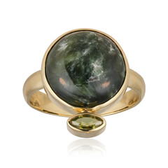 Seraphinite Silver Ring