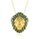 Collana in argento con Smeraldo Zambia (Gems en Vogue)
