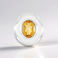 Pendentif en argent et Citrine (MONOSONO COLLECTION)