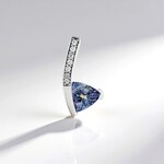 Ciondolo in argento con Tanzanite (non riscaldata)