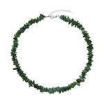 Nephrit-Silberhalskette