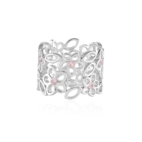 Nigerianischer Pinkfarbener Turmalin-Silberring