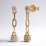 Orecchini in oro con Diamante I1 (H) (CIRARI)