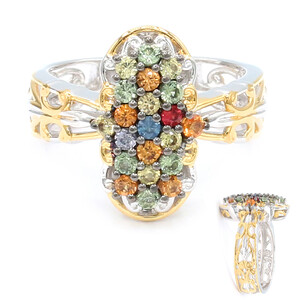 Bague en argent et Saphir bleu (Gems en Vogue)