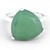 Anello in argento con Calcedonio Verde