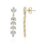 I2 (J) Diamant-Silberohrringe