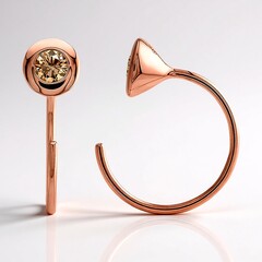 Orecchini in argento con Diamante Rose de France SI1 di Argyle (Annette)