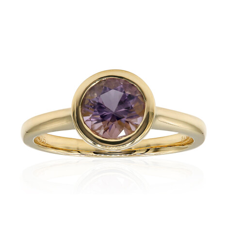 Anello in oro con Ametista dell'Arizona (Amanda Adkins)